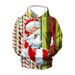 Pure Cross-Border E-commerce Men's Streetwear Santa Claus 3D Printed Hoodie Dropshipping_viptrois.com