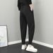 Men's Spring Casual Trousers Korean Style Slim Fit Harem Pants Jogger Legs Nine Point Cool Versatile Suit_viptrois.com