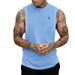 Men's Plus Size Sleeveless Vest Summer Loose Fitting Gym Fitness Bodybuilding American Style Musical Note Print Top_viptrois.com