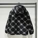 Men's Clothing Autumn And Winter New Letter Jacquard Imitation Lambswool Trendy Brand Warm Jacket Jacquard Hooded_viptrois.com