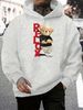 Men's Autumn And Winter Casual Fashionable Loose Hooded Sweatshirt RELDX Bear Pattern Printed Warm Long Sleeved Pullover_viptrois.com