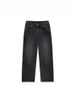 Men's Clothing Gothic Retro Flared Washed Distressed Double Waist Denim Trousers_viptrois.com