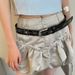 Y2k rivet inlaid flower versatile Korean jeans with belt, personalized high-end feeling, slim waist and slimming effect_viptrois.com