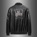 Men's Clothing Collar Casual Men's Leather Jacket For Young And Middle Aged Spring Warm Large Size PU Leather Jacket Embroidered Motorcycle Clothing_viptrois.com