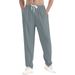 Men's Solid Color Casual Pants - Loose Fit Breathable Trousers For Sports & Everyday Wear_viptrois.com