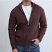 Men's Clothing Jacquard Stand Collar Autumn/Winter Jacquard Knit Cardigan – Slim Fit Stand Collar, British-Inspired Textured Sweater Coat_viptrois.com