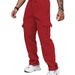 Men's Cargo Jogger Pants – Stretch Workout Trousers With Multi-Pockets (S-5XL, Breathable & Lightweight, Black/Gray/Army Green/Red/Blue/White)_viptrois.com