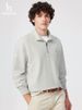 Original Top Version Hazzys Men's Stand Collar Half-Zip Long Sleeve Sweatshirt_viptrois.com