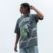 American Style Trendy Washed Vintage Large Print Cotton Short Sleeve T-Shirt Unisex Street Hip-Hop_viptrois.com