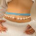 Belt 1PC Bohemian Style Vintage Fashion Resort Style Shell Rice Bead Belt Chain Starfish_viptrois.com