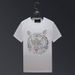 Men's Clothing New T Shirt Short Sleeved Men's Hot Diamond Tiger Head Mercerized Cotton Simple Summer Slim Fashion Brand Large Size Half Sleeved Men_viptrois.com