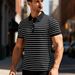Cross-border Summer Ice-feel Cool And Breathable Short-sleeve Shirt, Men's Turn-down Collar Casual Shirt_viptrois.com