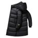 Men's Clothing Black gold down jacket for men and women, long and trendy brand, warm and thick white duck down hooded jacket for men_viptrois.com