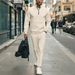 Men's Waffle Knit Half-zip Pullover & Pants Set - Casual Long Sleeve Lounge Outfit For Autumn (Black, Gray, Khaki, White, Blue)_viptrois.com