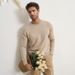 Men's Clothing Wool Blend Crew Neck Sweater - Classic Old Money Style Knit Pullover For Autumn & Winter (White, Black, Brown) | Slim Fit, Breathable_viptrois.com