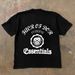 Trendy Loose Cotton American High Street Short T-shirt With Summer Design Sense, Badge Printing, Trendy Half Sleeved Top_viptrois.com