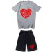 Men's Clothing Casual T-Shirt Shorts Suit Short-Sleeved Suit_viptrois.com