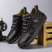 European Warm Series Autumn Winter New High-top Leather Fashion Lace-up Outdoor Martin Hand-stitched Large Size Men's Boots_viptrois.com