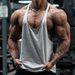 Men's Clothing Summer Sports Leisure Fitness Running Cotton Vest Thin Strap Solid Color Vest Men_viptrois.com