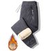 Winter Fleece-Lined Pants – Windproof & Thermal Relaxed Fit (Unisex, XXS-XXXL, Straight/Tapered Leg, Black/Grey/Blue/Green/Brown)_viptrois.com