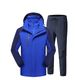 Men's outdoor hardshell men's 3-in-1 detachable autumn and winter windbreaker suit plus pile hiking suit_viptrois.com