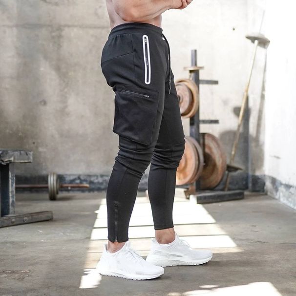 Men's Clothing Overalls Outdoor Multi Functional Sports Fitness Running Training Multi Pocket Trousers_viptrois.com