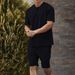 Men's Cotton Short Sleeve T-Shirt And Shorts Set Casual Sports Suit Thin Summer Wear M-5XL Sizes Available_viptrois.com