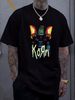 korn 2014 Tour T Shirt Stylish Casual Slightly Versatile Soft Unisex Summer Stretched Designer Clothes Streetwear Graphic Breathable Fashion_viptrois.com