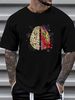 Science Vs Artistic Brain Art IQ Physics Mens T-Shirt 100% Cotton Homme Top For Everyday Wear Unisex Comfortable Casual Graphic Stylish Stretched_viptrois.com