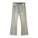 Men's clothing vintage mud yellow made old ground white micro straight-leg trousers_viptrois.com