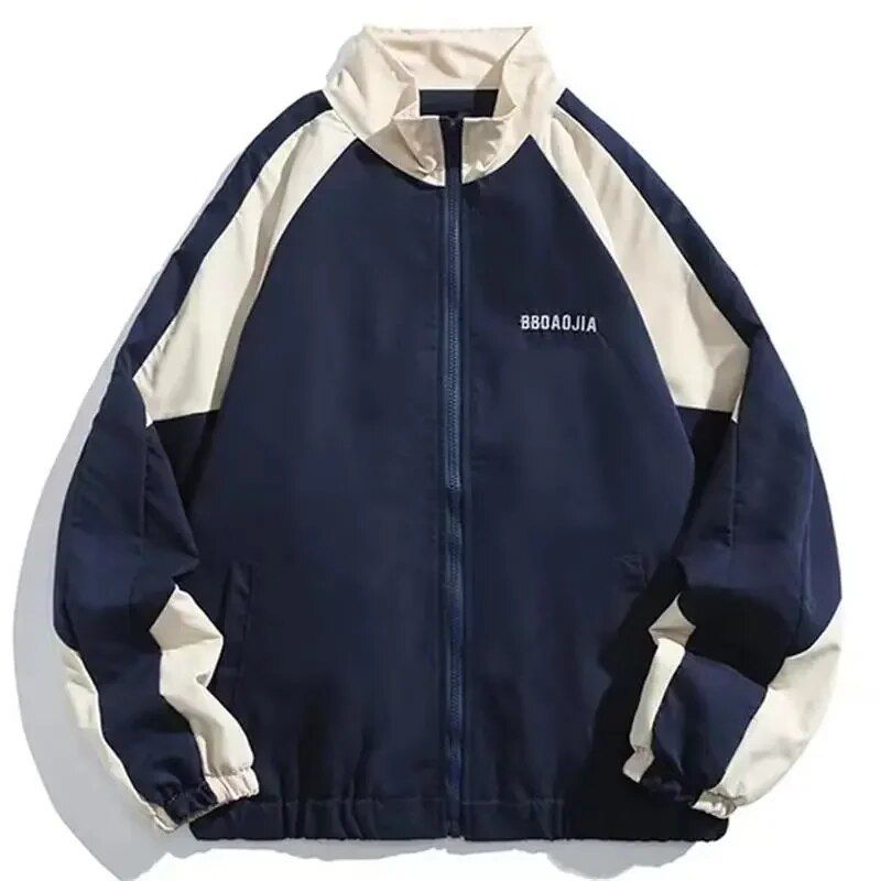 2025 Hip Hop Uni Jacket Men High Street Patchwork Color Block Wind Breaker Coats Women Spring Autumn Thin Fashion College Jackets_viptrois.com
