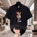 Men's Cotton Short Sleeve T-Shirt New Design Round Neck Casual Top Fashion Bear Print Tee_viptrois.com