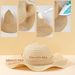 1pc Women Oversized Crepe Straw Hat Women Summer Sunscreen Large Crepe Hat Sea Bow Beach Hat Suitable For Sunscreen_viptrois.com
