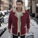 Loom 2022 Independent Station Autumn Winter Bestseller Shearling One-Piece Thickened Coat Leather Velvet Men's_viptrois.com