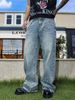 Men's Clothing Blue Jeans Men's Slim Fit Pants Ripped Patch Pants Men's Distressed Trousers_viptrois.com