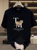 Men's 100% Cotton TM Tiger Print Tee, TREMORIS TOKYO Light Luxury Casual Round Neck Japanese Vintage Short Sleeve T-shirt_viptrois.com