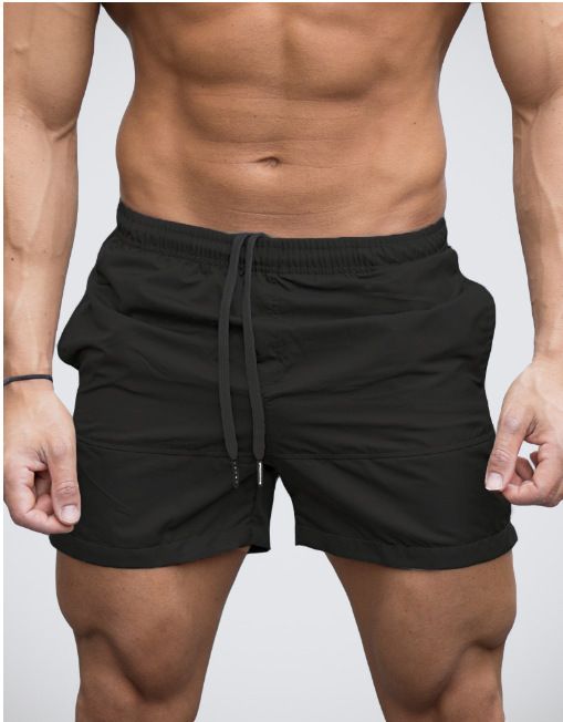 Men's Quick-Dry Beach Shorts With Drawstring Waist - Lightweight Polyester Casual Summer Shorts For Swimming, Travel & Outdoor Activities _viptrois.com