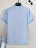 Men's Fashion Short-sleeved T-shirts Summer Slim-fit Pure Cotton Printed T-shirts Trendy Casual Versatile Tops_viptrois.com