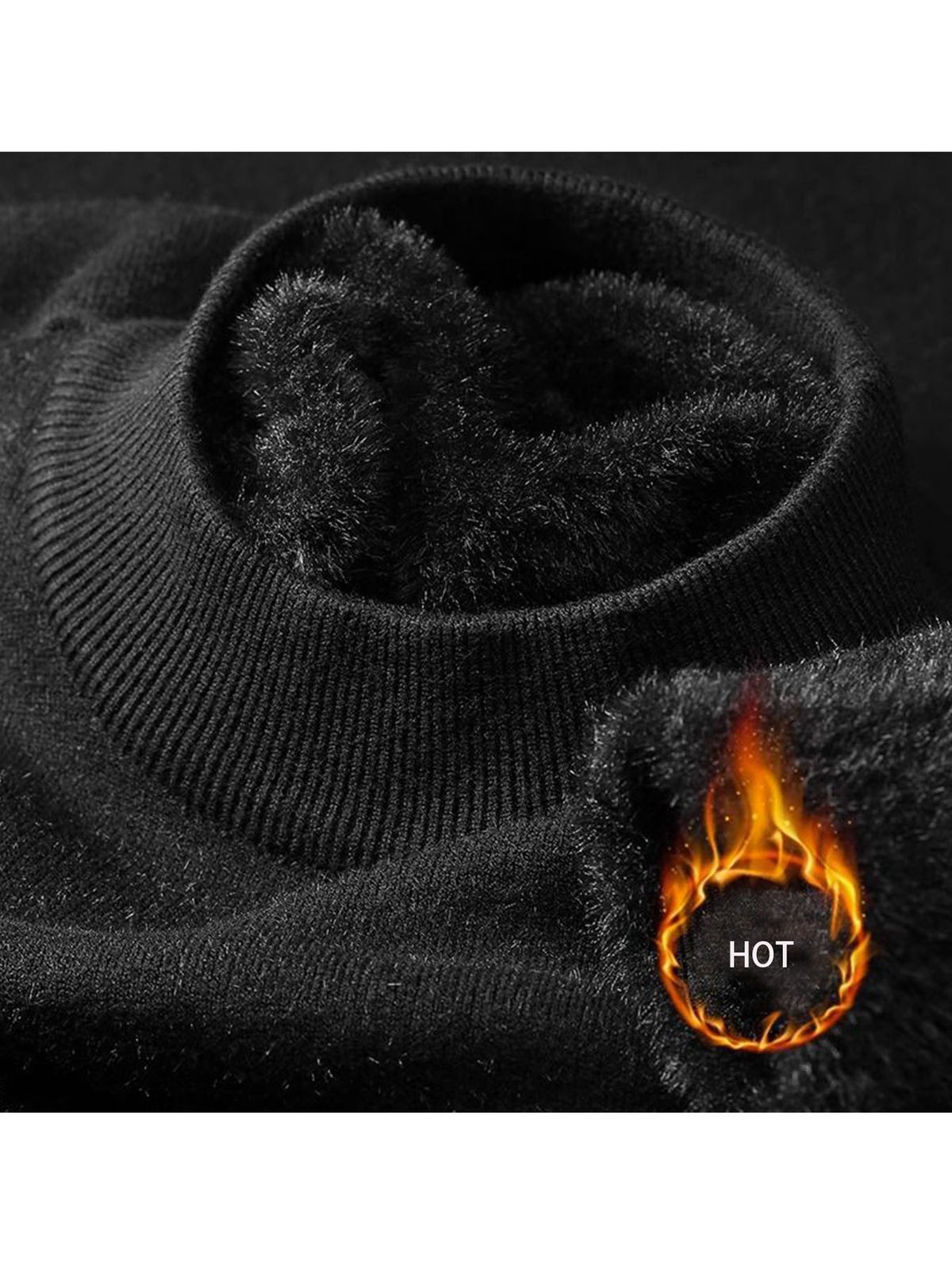 One Piece Solid Color Sweater For Men In Winter 2025, Thick Inner Layer Sweater, Half High Neck Base Knit Sweater_viptrois.com