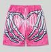 Elastic Waist Jogging Shorts Swim Trunks Board Shorts Summer New Beach Shorts With Hand 3D Print Y2k Shorts For Men_viptrois.com