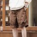 New Men's Outdoor Workwear Shorts Summer Trendy Loose Fit Solid Color Casual Plus Size Side Zipper Five Point Pants_viptrois.com
