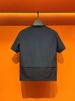 Men's Pocket Short-sleeved Round-neck Design Functional T-shirt, Half-sleeved 2025 Summer New Trendy Brand Loose Patchwork T-shirt_viptrois.com