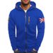 Large-Sized Men's Autumn And Winter Sports And Fitness Jacket, Casual Arm Zipper Hoodie, Cardigan And Hooded Jacket_viptrois.com