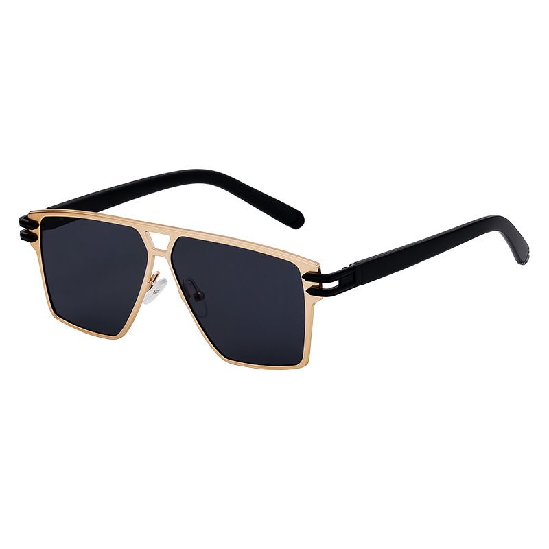 Stylish Square-framed Vintage High-grade Sunglasses For Men_viptrois.com