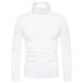 Pure Foreign Trade In-Stock Autumn Winter New Solid Color Pullover High Neck T-Shirt Men's Base Shirt Fleece Sweatshirt_viptrois.com