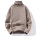 "Men's High Neck Pullover Sweater – Soft Knit Base Layer For Casual & Layered Outfits, Plus Size Available"_viptrois.com