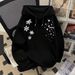 Unisex Snowflake Print Hooded Sweatshirt – Trendy Oversized Pullover With Kangaroo Pocket For Casual Wear_viptrois.com