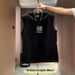 Men's 100% Cotton Sleeveless T-Shirt Tank Top, Summer Loose Fit High Street Casual Basic Vest For Athletic Wear_viptrois.com