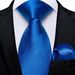 Unisex A Men's 8cm Solid Color Fashion Hand Tie Pocket Towel Suit, Business Party Tie Square Towel Combination_viptrois.com