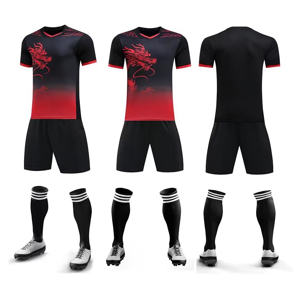 Men's Clothing Fast wholesale dragon boat race training suit sports team uniform training football clothes children adult football suit men_viptrois.com